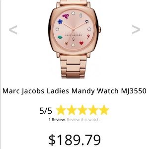 marc Jacobs Mandy watch nwt